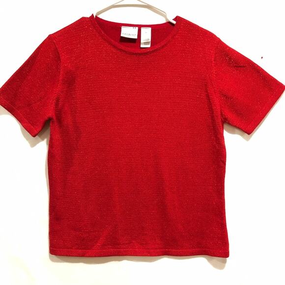 Villager metallic sparkly short sleeve Size M - Picture 6 of 9